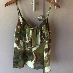 Women's Green Camisole Top